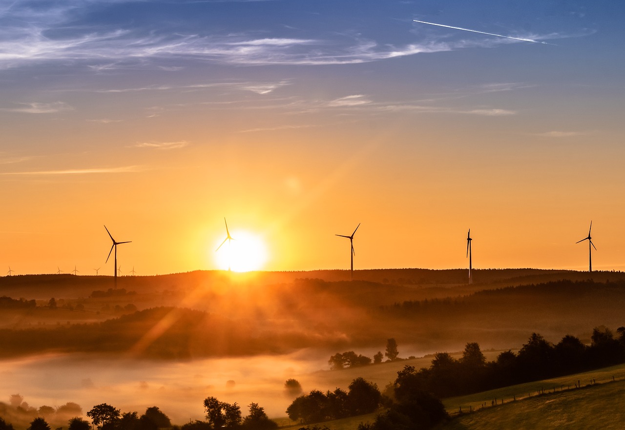 ¿Cómo se llaman los molinos de viento modernos?